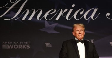 President-elect Donald Trump attends the America First Policy Institute Gala held at Mar-a-Lago, Palm Beach, Florida, U.S., Nov. 14, 2024. (AFP Photo)