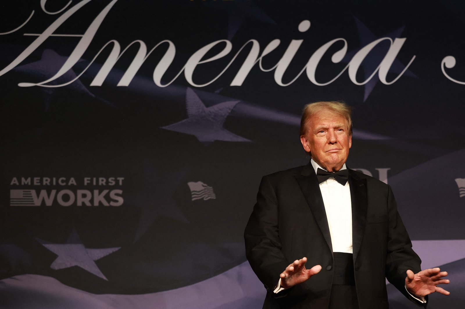 President-elect Donald Trump attends the America First Policy Institute Gala held at Mar-a-Lago, Palm Beach, Florida, U.S., Nov. 14, 2024. (AFP Photo)