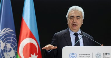 Fatih Birol, International Energy Agency executive director, speaks during the summit on methane and non-CO2 greenhouse gases at the United Nations COP29 climate change conference in Baku, Azerbaijan, Nov. 12, 2024. (Reuters Photo)