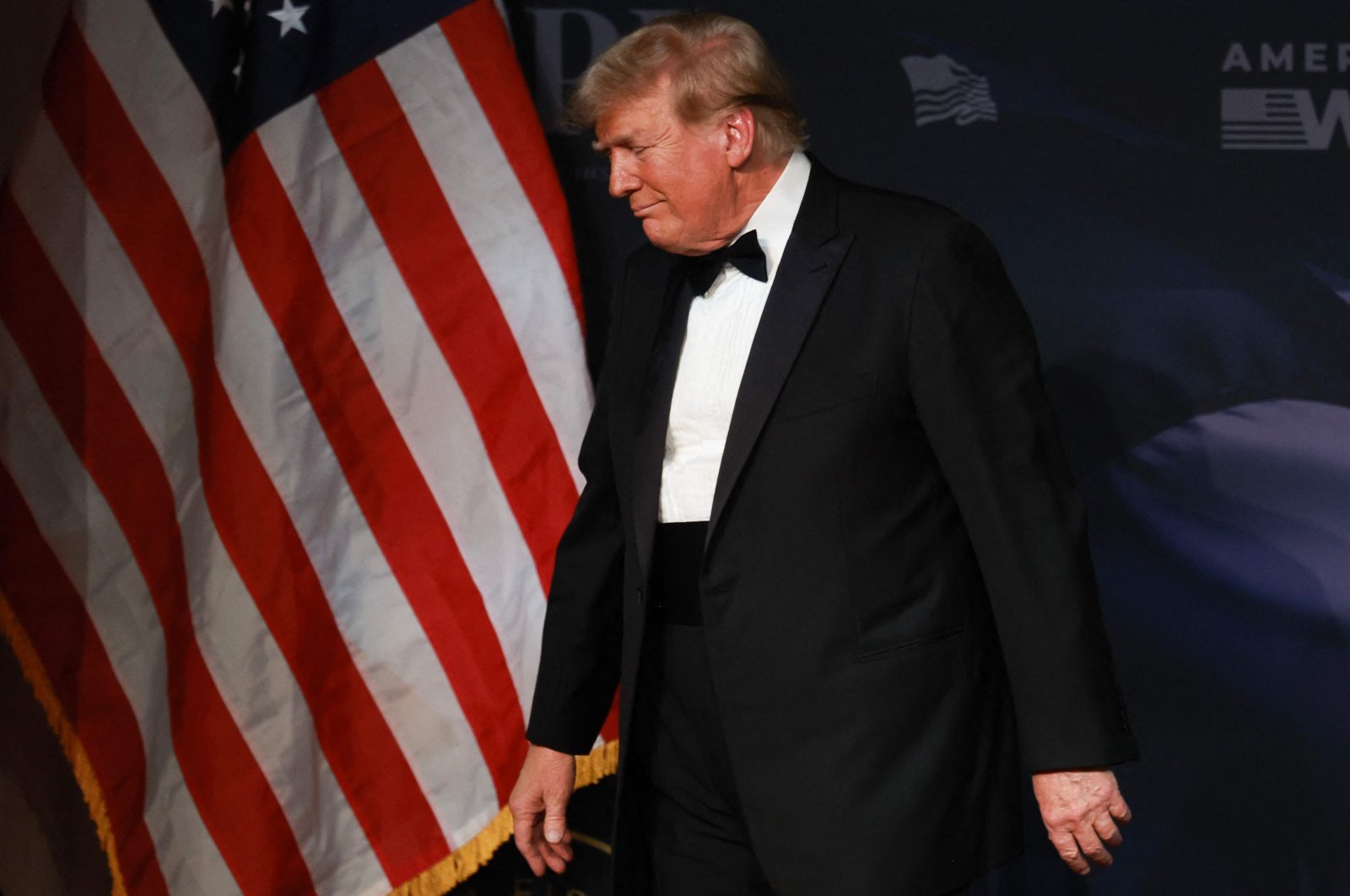 U.S. President-elect Donald Trump attends the America First Policy Institute Gala held at Mar-a-Lago, Florida, U.S., Nov. 14, 2024. (AFP Photo)