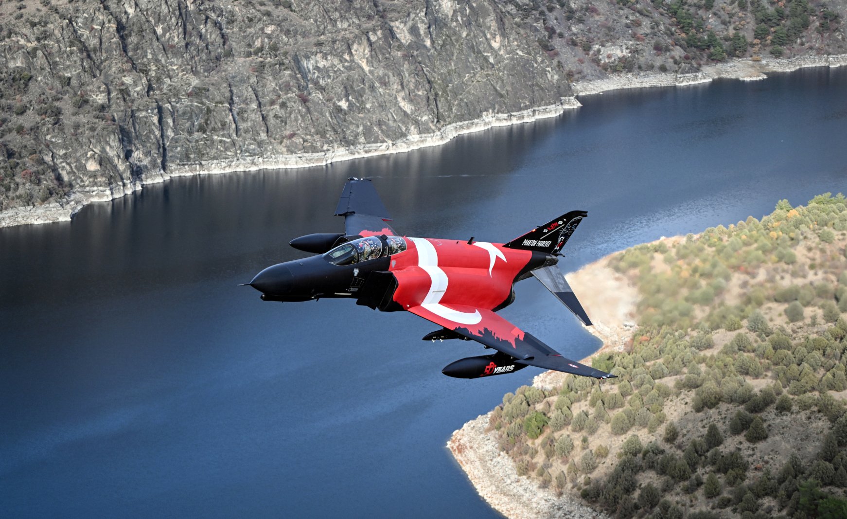 Turkish air force F-4E jets take off for 50th anniversary celebrations ...