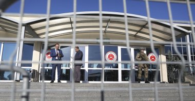 A view of the prison-courthouse complex where defendants are being tried, in Istanbul, Türkiye, Dec. 11, 2017. (AP Photo)