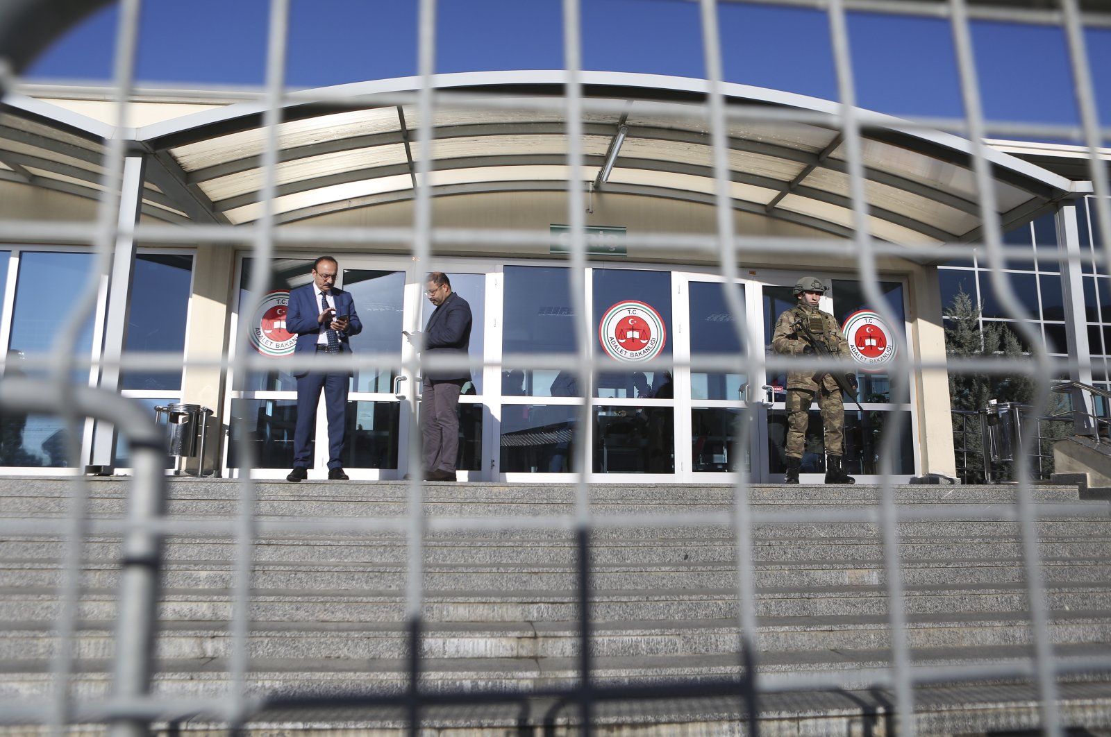 A view of the prison-courthouse complex where defendants are being tried, in Istanbul, Türkiye, Dec. 11, 2017. (AP Photo)