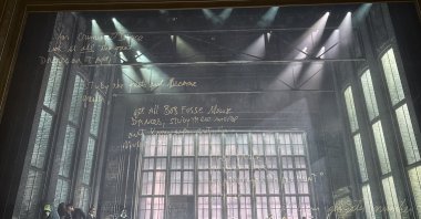 The stage of "MJ: The Musical" at the West End, London, U.K., Nov. 17, 2024. (Photo by Neslişah Yılmaz Hidayetoğlu)