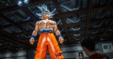 People visit the &quot;Dragon Ball Daimatsuri&quot; event to mark the 40th anniversary of Akira Toriyama&#039;s Dragon Ball franchise at the Tokyo Big Sight, Tokyo, Japan, Oct. 6, 2024. (AFP File Photo)