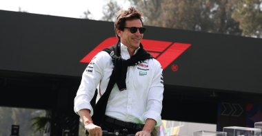 Mercedes team principal Toto Wolff arrives at the Autodromo Hermanos Rodriguez ahead of the Mexico City Grand Prix, Mexico City, Mexico, Oct. 25, 2024. (AA Photo)