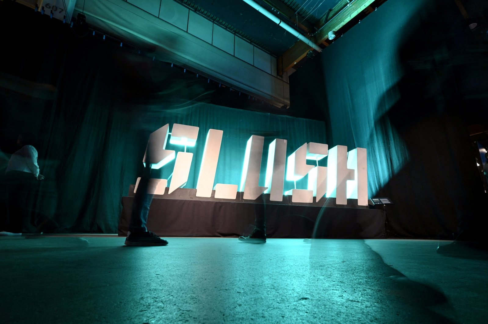 The startup event Slush opens in Helsinki, Finland, Nov. 20, 2024. (Reuters Photo)