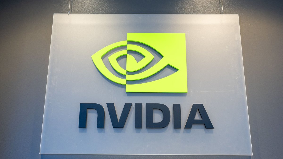 Signage in the Nvidia office in Austin, Texas, U.S., Nov. 20, 2024. (AFP Photo)