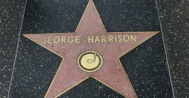 George Harrison&#039;s star on the Hollywood Walk of Fame in Hollywood, California, U.S., Dec. 6, 2016. (Shutterstock)