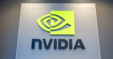 Signage in the Nvidia office in Austin, Texas, U.S., Nov. 20, 2024. (AFP Photo)