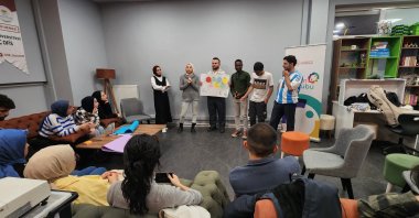 International students attend Turkish language courses at Düzce university, Düzce, Türkiye, Oct. 30, 2024. (IHA Photo) 






