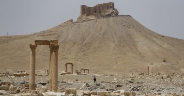 A view of the Roman ruins in Palmyra, Syria, May 11, 2023. (AP Photo)