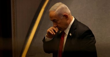 Israeli Prime Minister Benjamin Netanyahu gestures during a program in west Jerusalem, Nov. 18, 2024. (Reuters Photo)