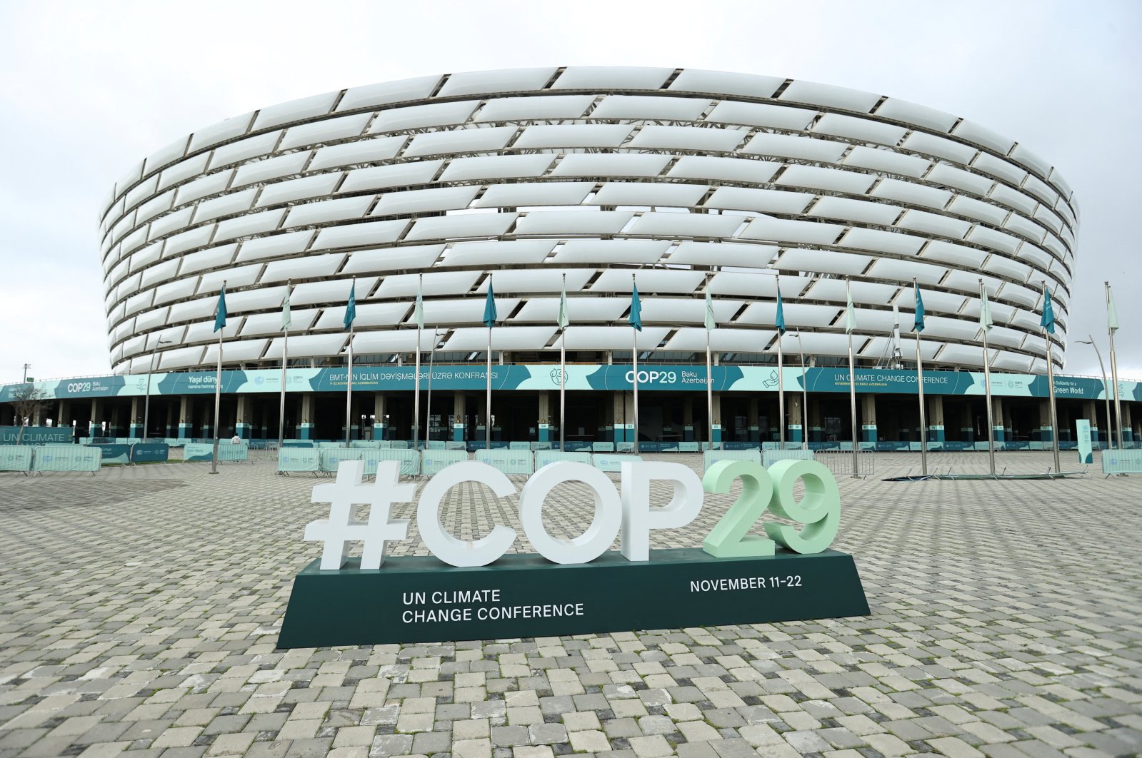 A view shows a venue of the COP29 United Nations climate change conference, Baku, Azerbaijan, Nov. 20, 2024. (Reuters Photo)