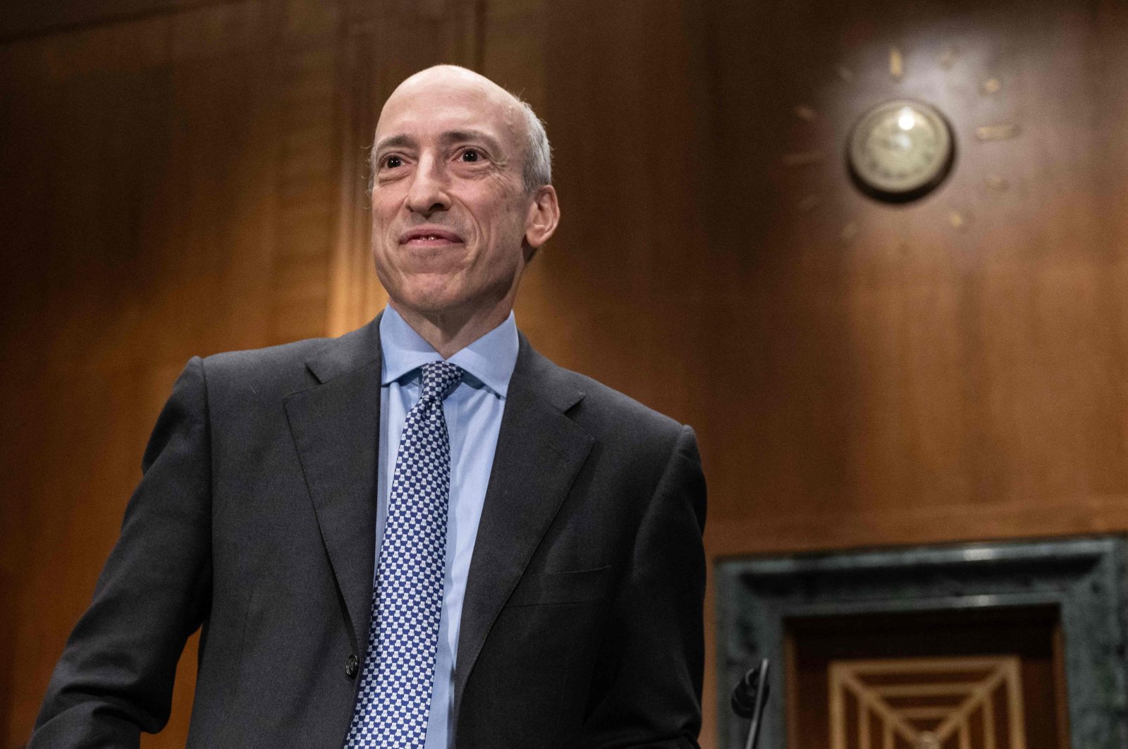 Gary Gensler, chair of the U.S. Securities and Exchange Commission, arrives to testify during a Senate Banking, Housing, and Urban Affairs oversight hearing on Capitol Hill in Washington, D.C., U.S., Sept. 12, 2023. (AFP File Photo)