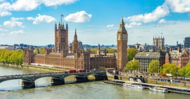 London cityscape featuring the Houses of Parliament and Big Ben, London, U.K. (Shutterstock)