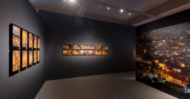 Artworks of Nobel Prize-winning author Orhan Pamuk are exhibited at the DOX Centre for Contemporary Art, Prague, Czechia, Nov. 20, 2024. (AA Photo)