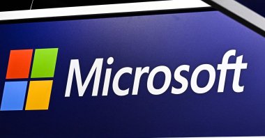 A logo of U.S. company Microsoft is displayed during the Vivatech technology startups and innovation fair, Paris, France, May 22, 2024. (AFP Photo)