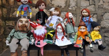 The art dolls created by Turkish artist Ceyda Oskay Can are seen at her workshop, Eskişekir, central Türkiye, Nov. 23, 2024. (AA Photo)