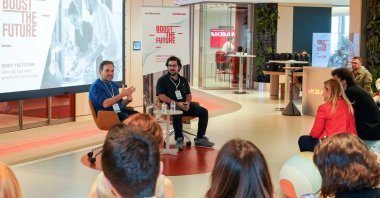 Participants attend the "Boost the Future" program supporting technology initiatives, organized by Akbank and Endeavor Türkiye, Türkiye, Nov. 1, 2024. (IHA Photo)