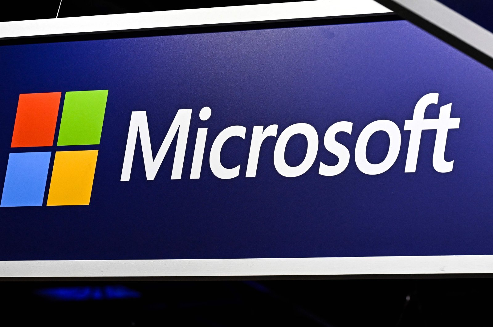 A logo of U.S. company Microsoft is displayed during the Vivatech technology startups and innovation fair, Paris, France, May 22, 2024. (AFP Photo)