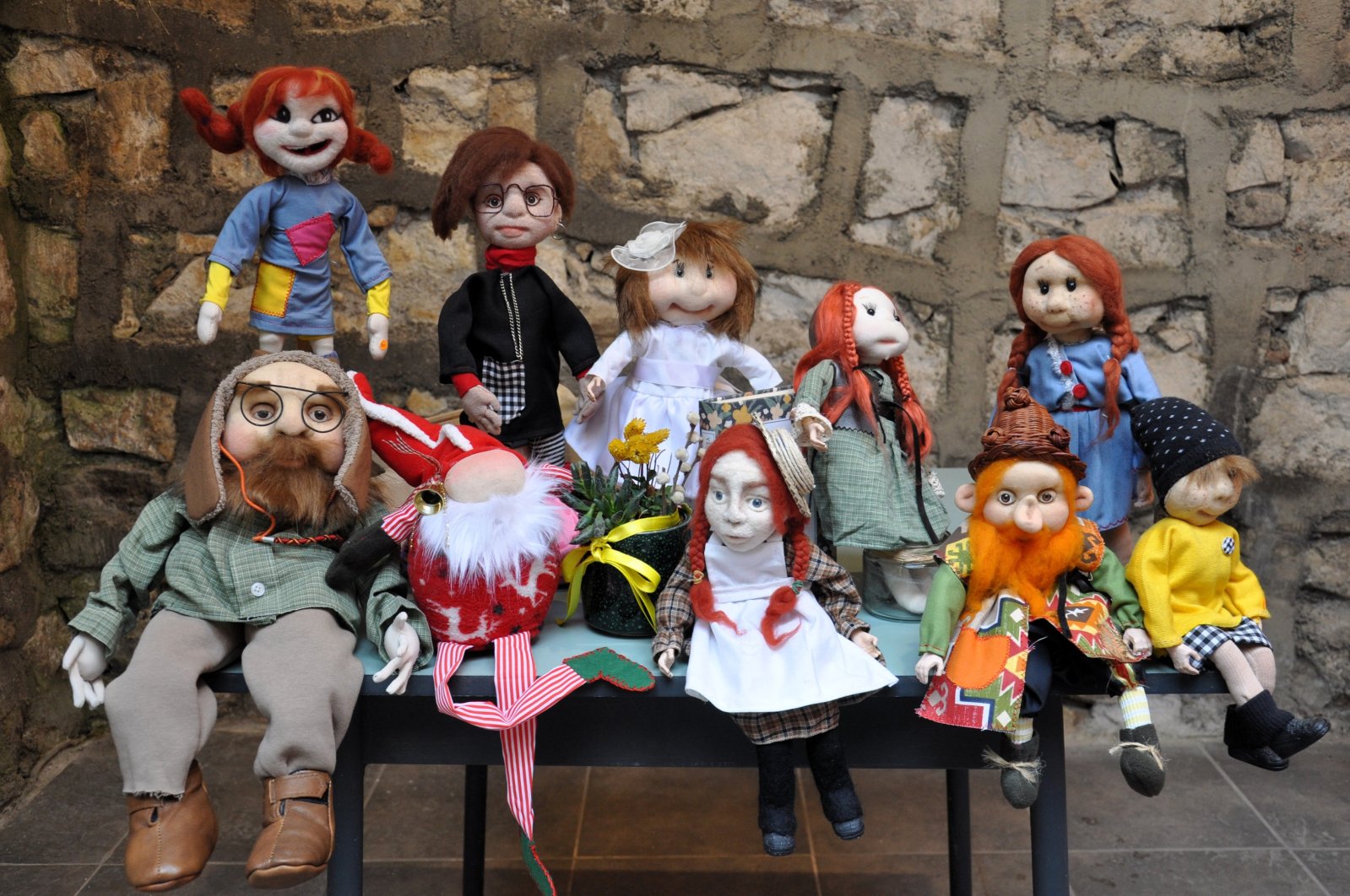 The art dolls created by Turkish artist Ceyda Oskay Can are seen at her workshop, Eskişekir, central Türkiye, Nov. 23, 2024. (AA Photo)