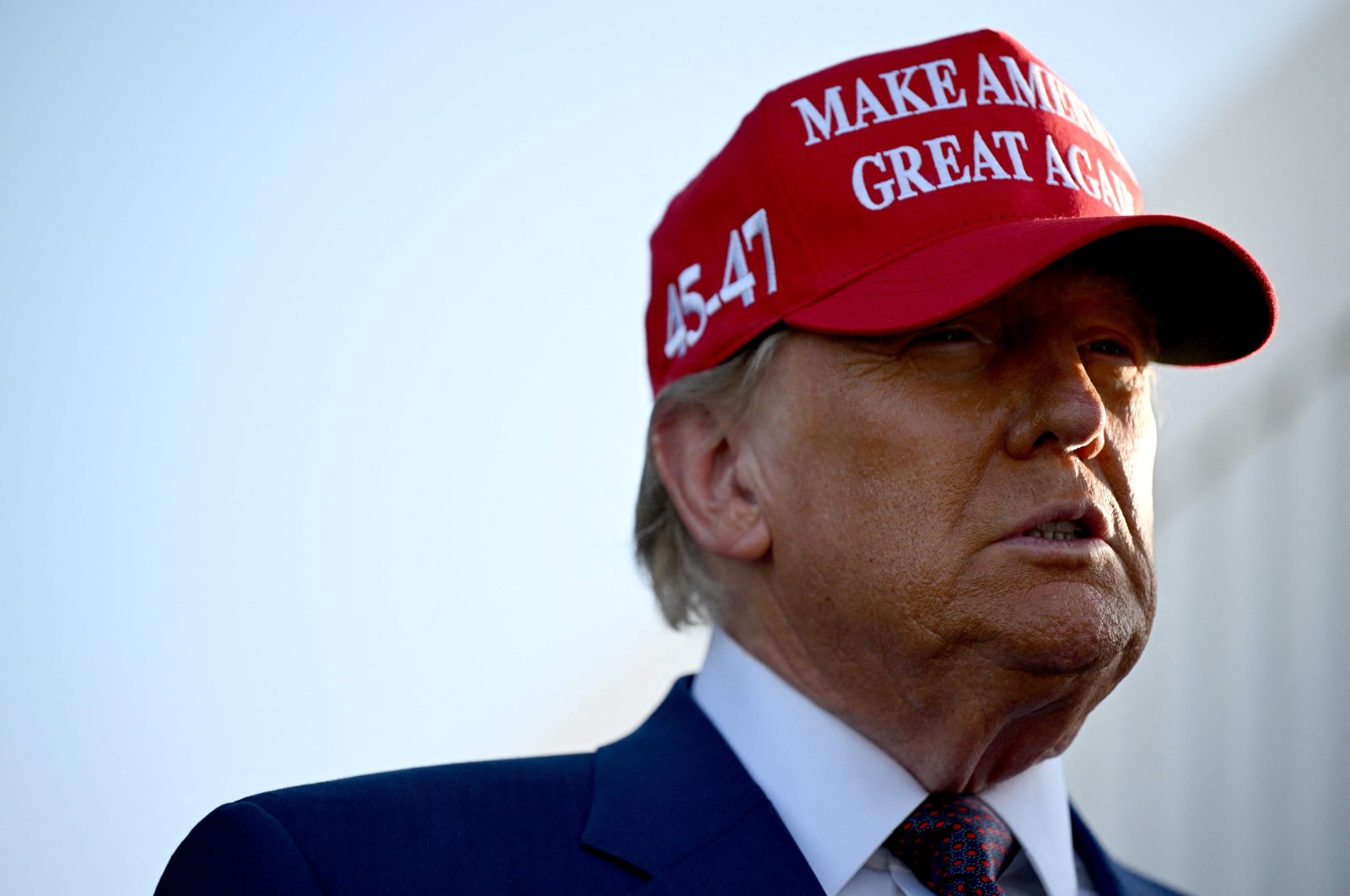 U.S. President-elect Donald Trump attends a viewing of the launch of the sixth test flight of the SpaceX Starship rocket in Brownsville, Texas, U.S., Nov. 19, 2024. (AFP Photo)