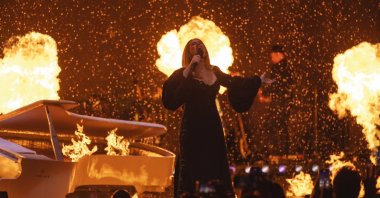 Adele performs her final concert in Las Vegas, U.S., Nov. 24, 2024. (DHA Photo)