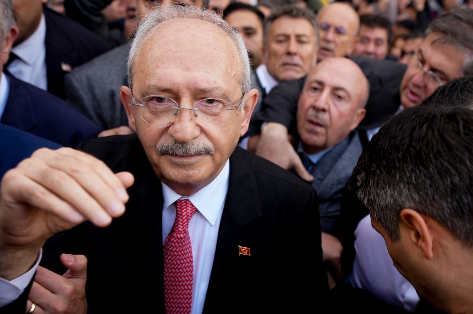 Former opposition leader Kemal Kılıçdaroğlu arrives for his hearing at a courthouse, Ankara, Türkiye, Nov. 22, 2024. (AA Photo)