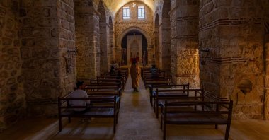 An interior view of the historic Mor Yuhanna Church in Mardin, southeastern Türkiye, May 6, 2023. (Shutterstock Photo)