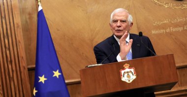 European Union High Representative for Foreign Affairs and Security Policy Josep Borrell speaks at a press conference in Amman, Jordan, Nov. 21, 2024. (EPA Photo)