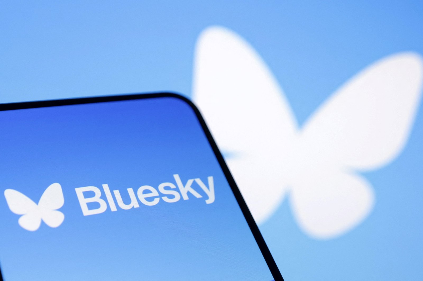 The Bluesky app logo is seen in this illustration taken on Nov. 19, 2024. (Reuters Photo)