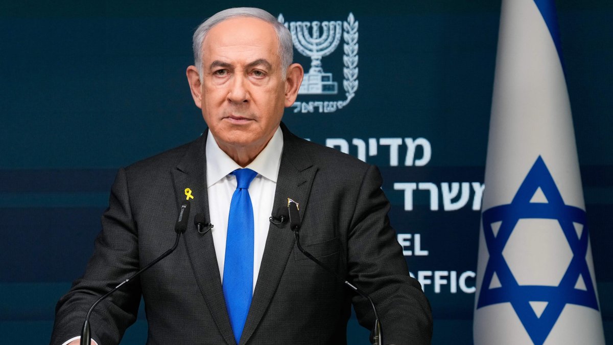 Israeli Prime Minister Benjamin Netanyahu speaks during a news conference in Jerusalem, Sept. 2, 2024. (AFP Photo)