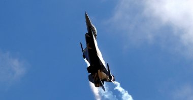 An F-16 aircraft of the Turkish Stars aerobatic team of the Air Forces Command performs during the Teknofest airshow, Istanbul, Türkiye, Sept. 20, 2018. (Reuters Photo)