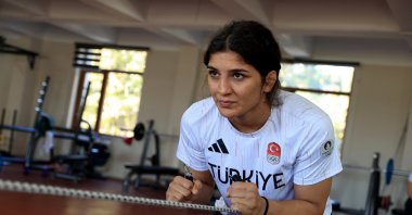 Nesrin Baş trains at the Turkish Olympic Preparation Center (TOHM), Edirne, Türkiye, Nov. 11, 2024. (AA Photo)