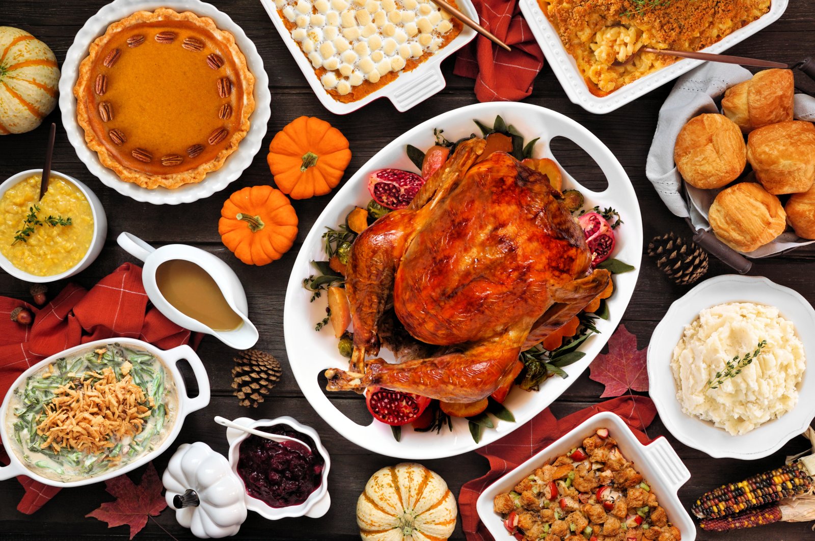 A traditional Thanksgiving turkey dinner. (Shutterstock)