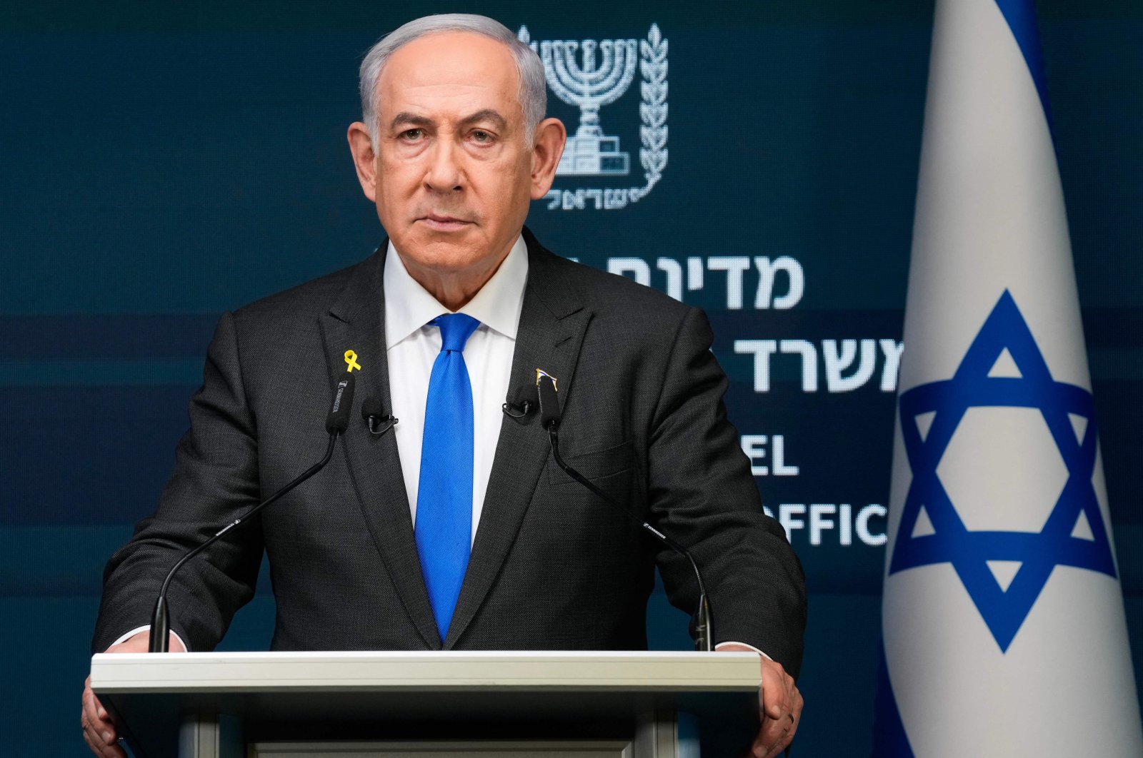 Israeli Prime Minister Benjamin Netanyahu speaks during a news conference in Jerusalem, Sept. 2, 2024. (AFP Photo)