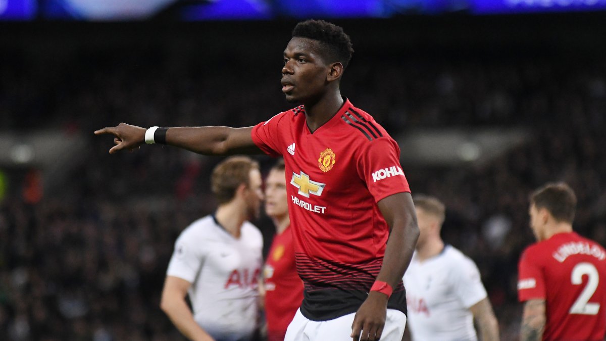 Paul Pogba during the Premier League game between Tottenham Hotspur and Manchester United at Wembley Stadium, London, U.K., Jan. 13, 2019. (Shutterstock Photo)