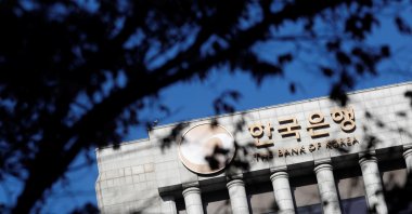 The logo of the Bank of Korea is seen in Seoul, South Korea, Nov. 30, 2017. (Reuters Photo)