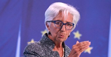 European Central Bank (ECB) President Christine Lagarde speaks to reporters following the Governing Council's monetary policy meeting in Frankfurt, Germany, Sept. 12, 2024. (Reuters Photo