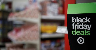 Black Friday signage is displayed at a Target store ahead of Black Friday in Washington, U.S., Nov. 27, 2024. (Reuters Photo)