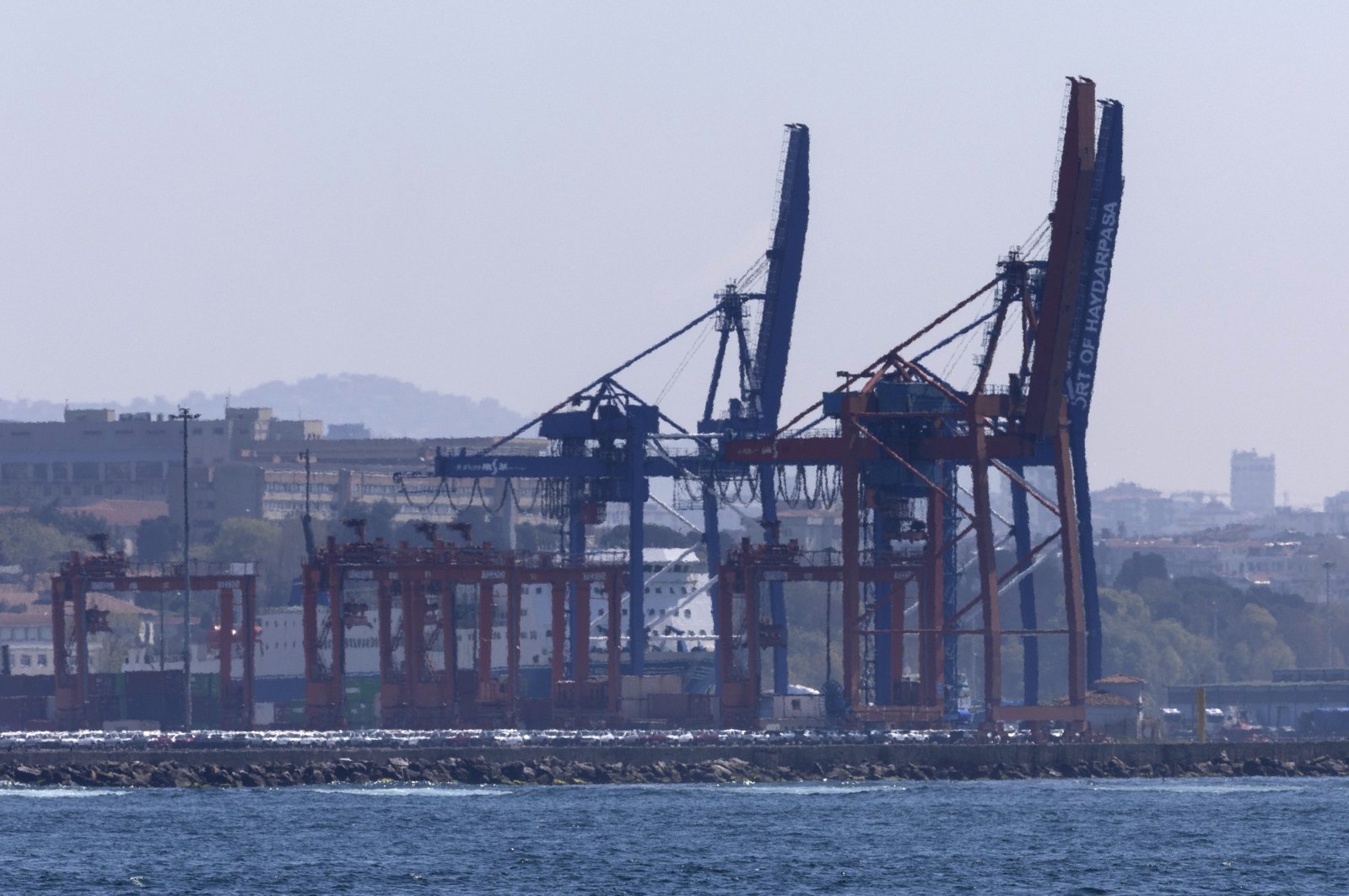 A general view of Haydarpaşa Port, Istanbul, Türkiye, April 9, 2024. (EPA Photo)