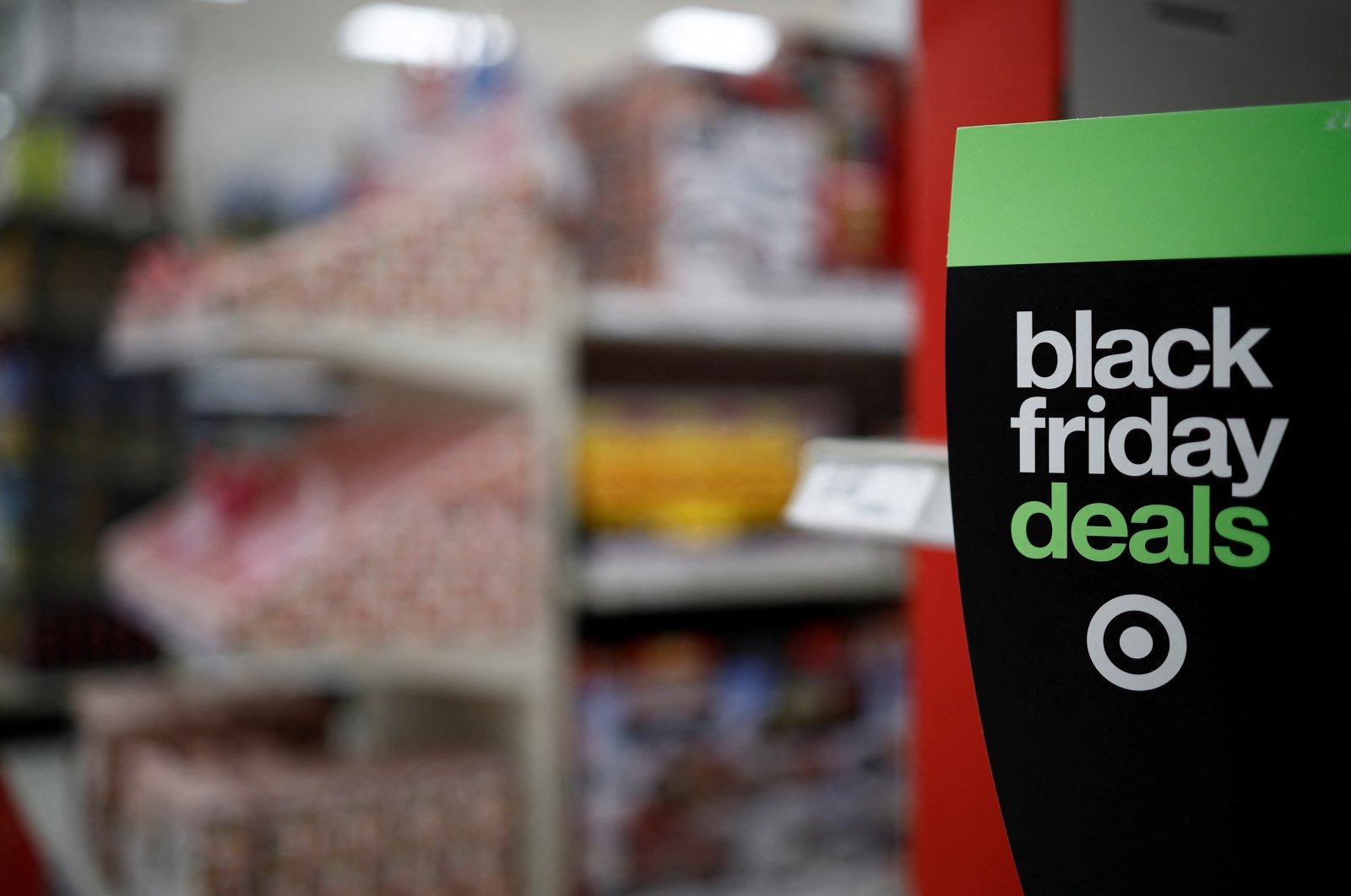 Black Friday signage is displayed at a Target store ahead of Black Friday in Washington, U.S., Nov. 27, 2024. (Reuters Photo)