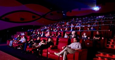 Audiences watch the animated film 'Rafadan Tayfa 4: Hayrimatör' at Sofia Ring Mall in Sofia, Bulgaria, Dec. 1, 2024. (AA Photo)