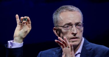 Intel CEO Pat Gelsinger delivers a speech at the COMPUTEX forum in Taipei, Taiwan June 4, 2024. (Reuters Photo)