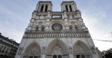 The facade of Notre-Dame de Paris Cathedral in Paris, France, Nov. 29, 2024. (AFP Photo)
