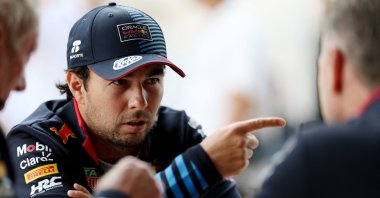 Red Bull&#039;s Sergio Perez ahead of the Qatar Grand Prix at the Lusail International Circuit, Lusail, Qatar, Dec. 1, 2024. (Reuters Photo)