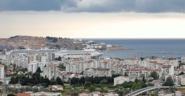A view of the city and port of Bar, Montenegro, May 30, 2021. (Reuters Photo)