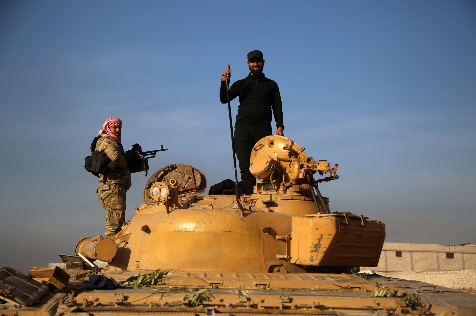 Armed men take position in Aleppo after rebel forces took control of the city, in Aleppo, Syria, Dec. 02, 2024. (EPA Photo)