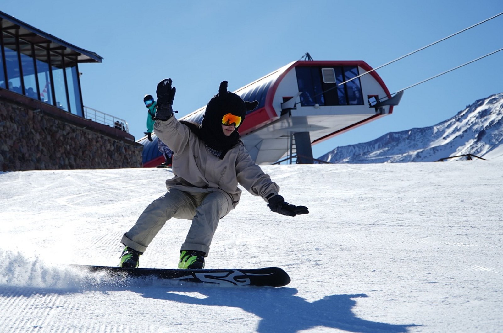 A skier glides down the slopes at the Erciyes Ski Resort in Kayseri, central Türkiye, Dec. 2, 2024. (AA Photo)